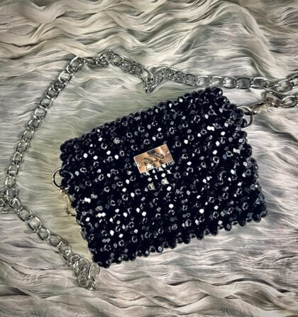 BLACK CRTSTAL BAG