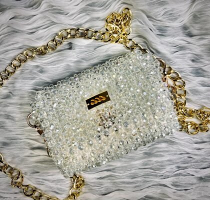 WHITE CRYSTAL BAG